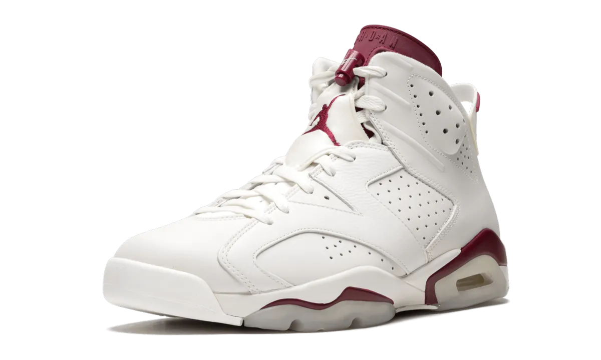 Air Jordan 6 Retro "Maroon" And Black Sneakers