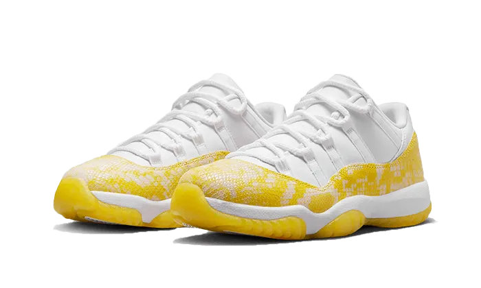 Air Jordan 11 Retro Low Yellow Snakeskin Marshmellow Sneakers