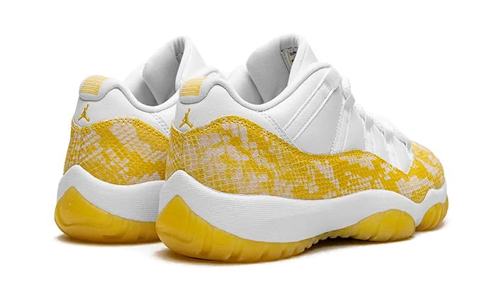 Air Jordan 11 Retro Low Yellow Snakeskin Tall City Sneakers