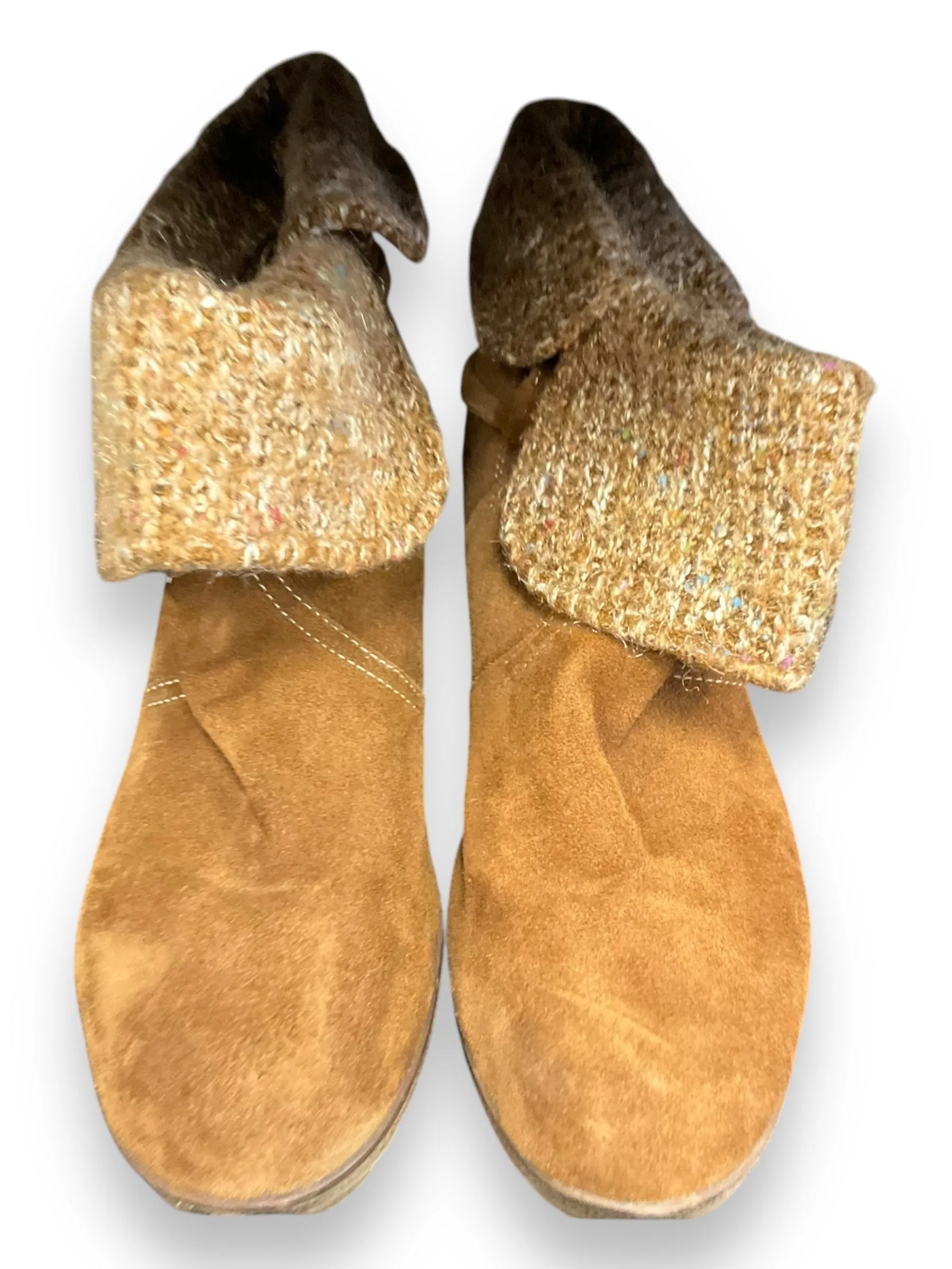 Boots Ankle Heels By Bjorndal In Brown, Size: 10 Suede Chukka Boots