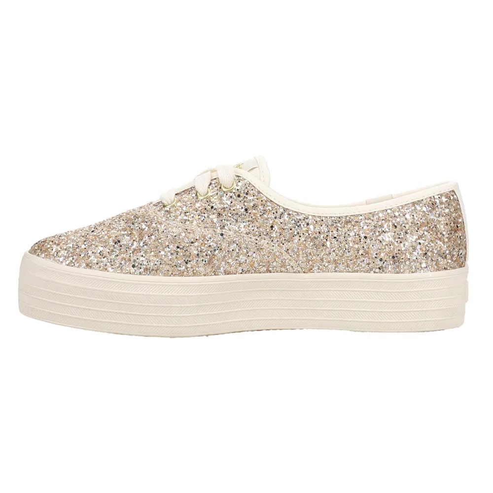 Good Casual Work Shoes Point Glitter Celebrations Lace Up Sneakers