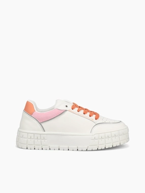 Celine T028042 Pink Orange Oxford Shoes Casual Wear