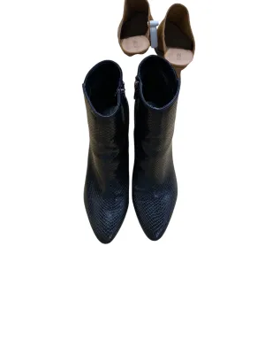 Black Wide Calf Boots Boots Ankle Heels By Bandolino In Black, Size: 10