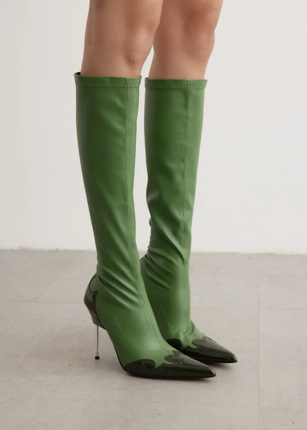 x Gia Borghini Charleston Boots Combat Boots With Dress