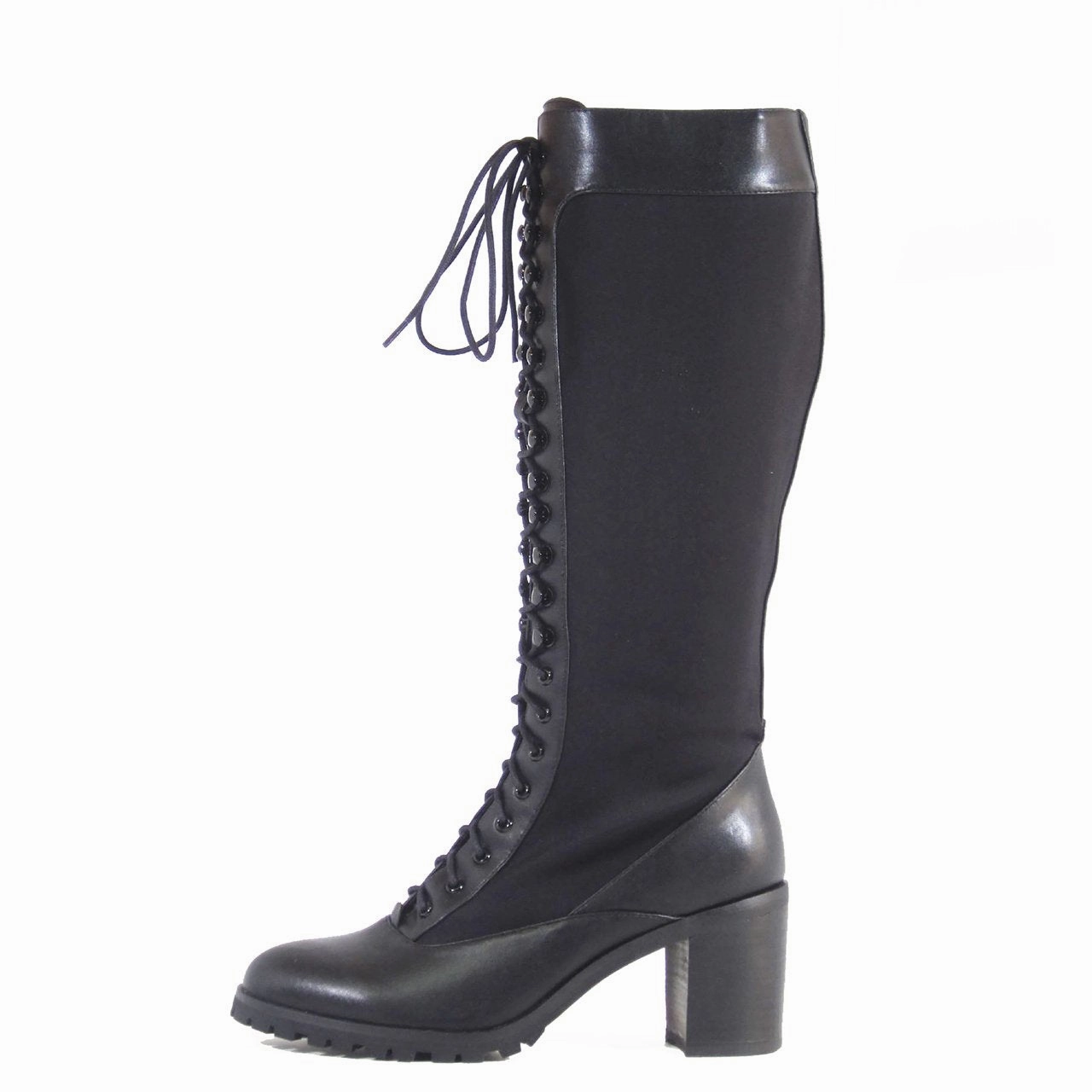 Toledo Heeled Tall Boots Mini Hunter Boots