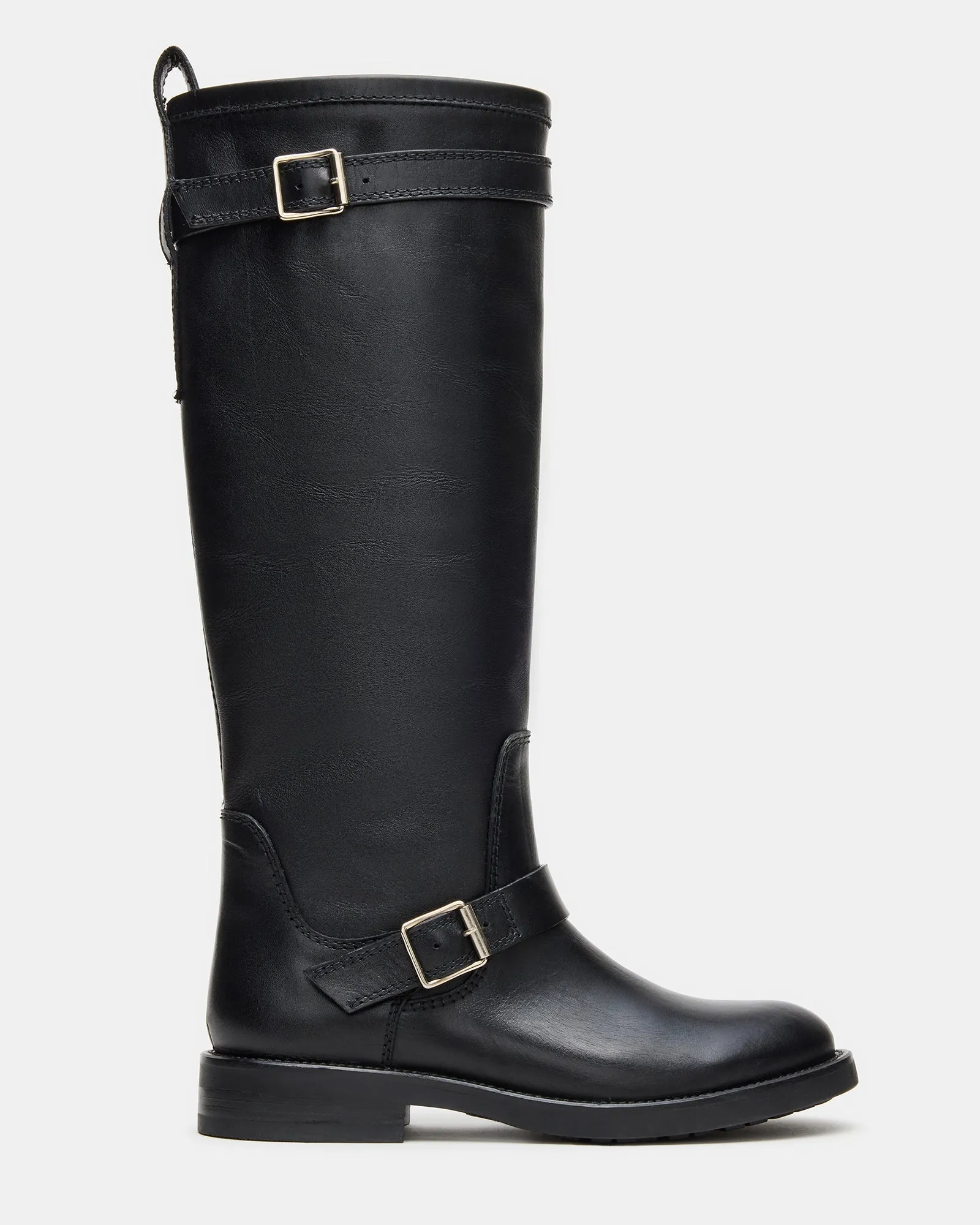 SADY BLACK LEATHER Polo Winter Boots