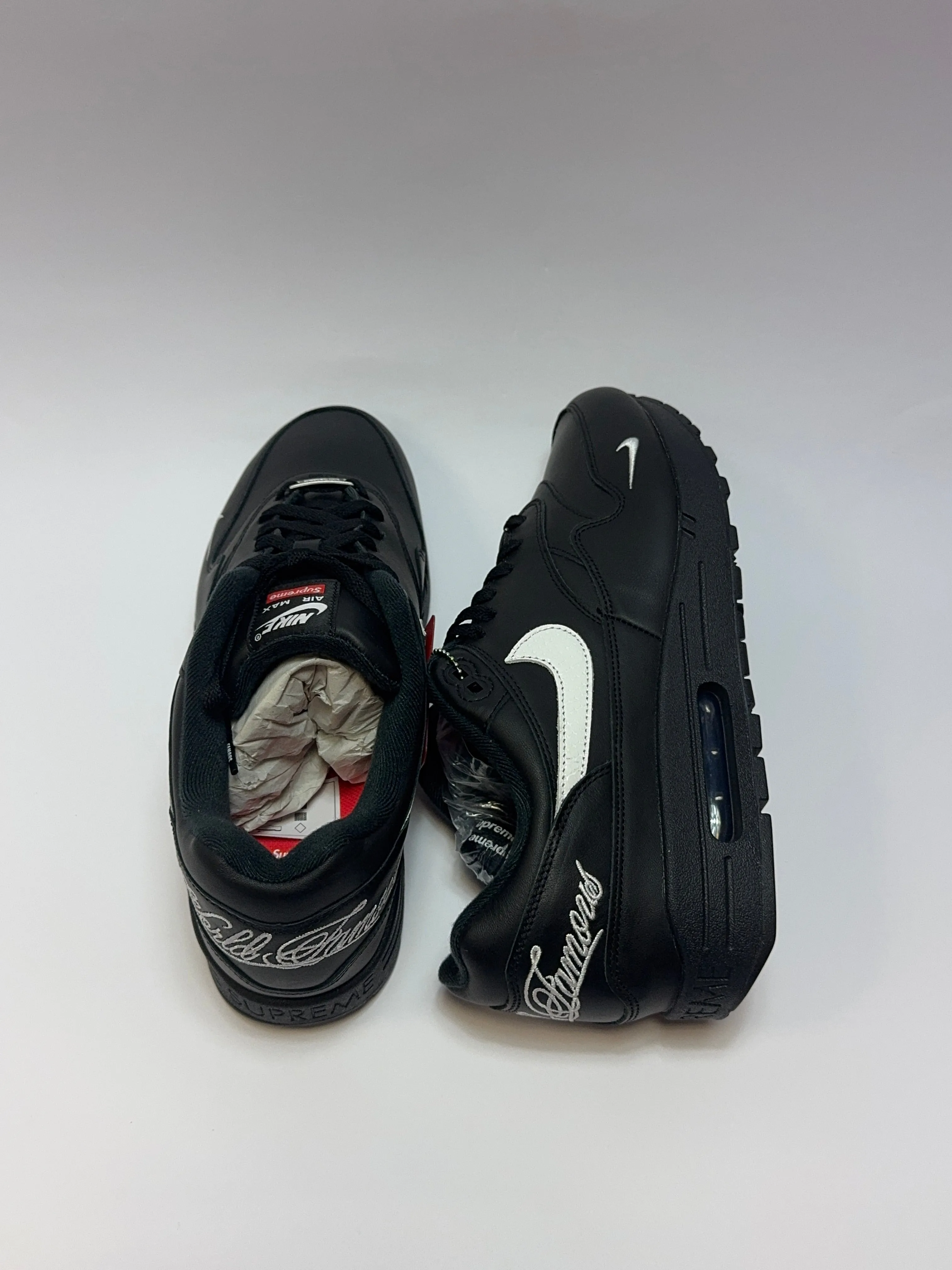 Nike Highlighter Shoes Supreme  Nike Air Max 1 87 SP Black White