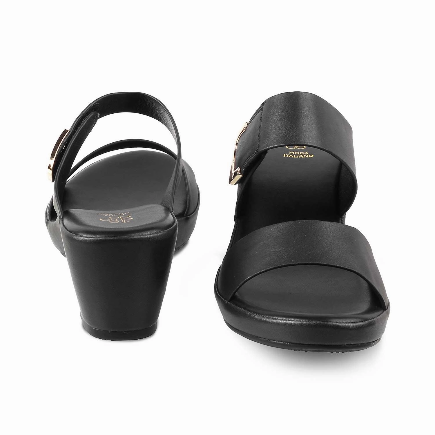 Sandals Royal Plantation The Bonavista Black Women's Casual Block Heel Sandals Tresmode