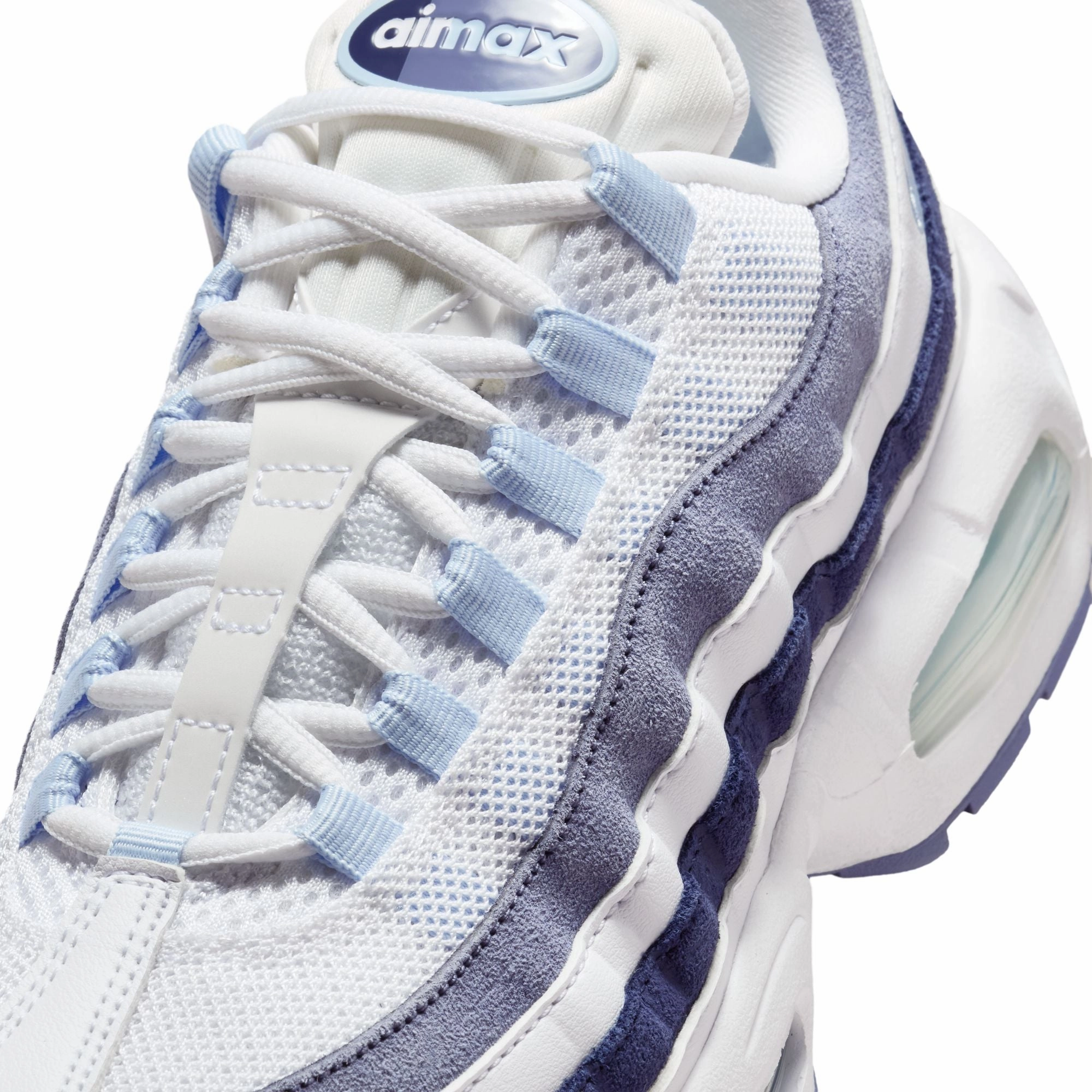 Nike Safari Shoes Nike Air Max 95 Women's Shoes Color: White/celestine Blue-world Indigo IB6396-103