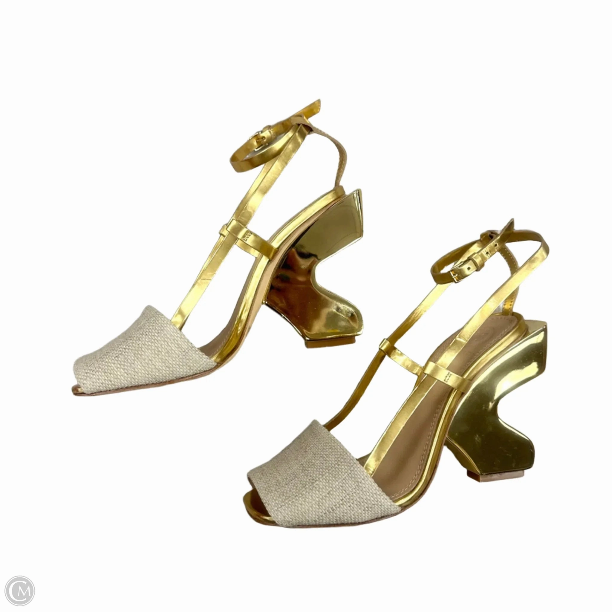 8053 5 Eye Casual Shoe Shoes Designer By Tory Burch In Gold, Size: 6