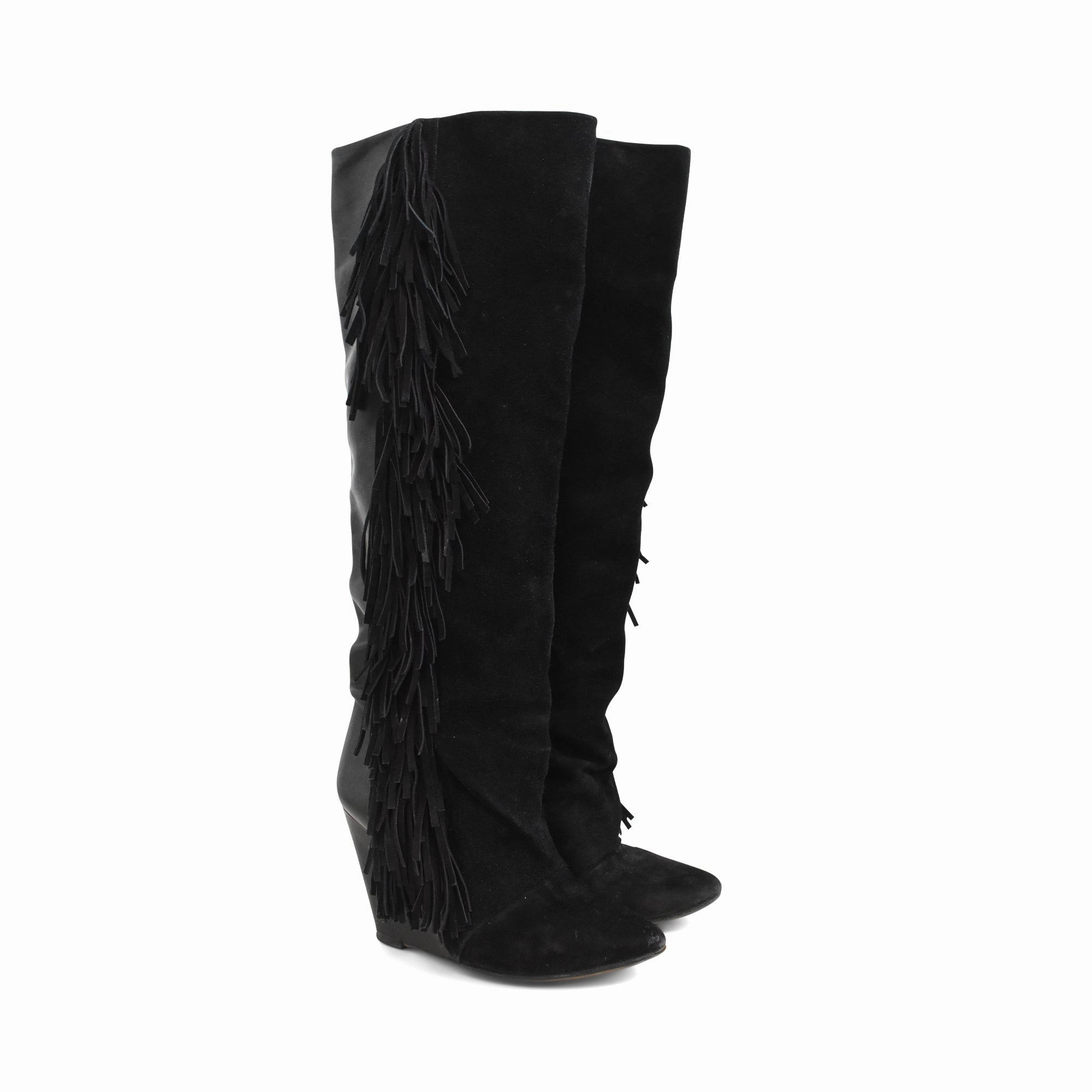 Isabel Marant 'Manly' Fringe Boots - Women's 41 Boots With Style