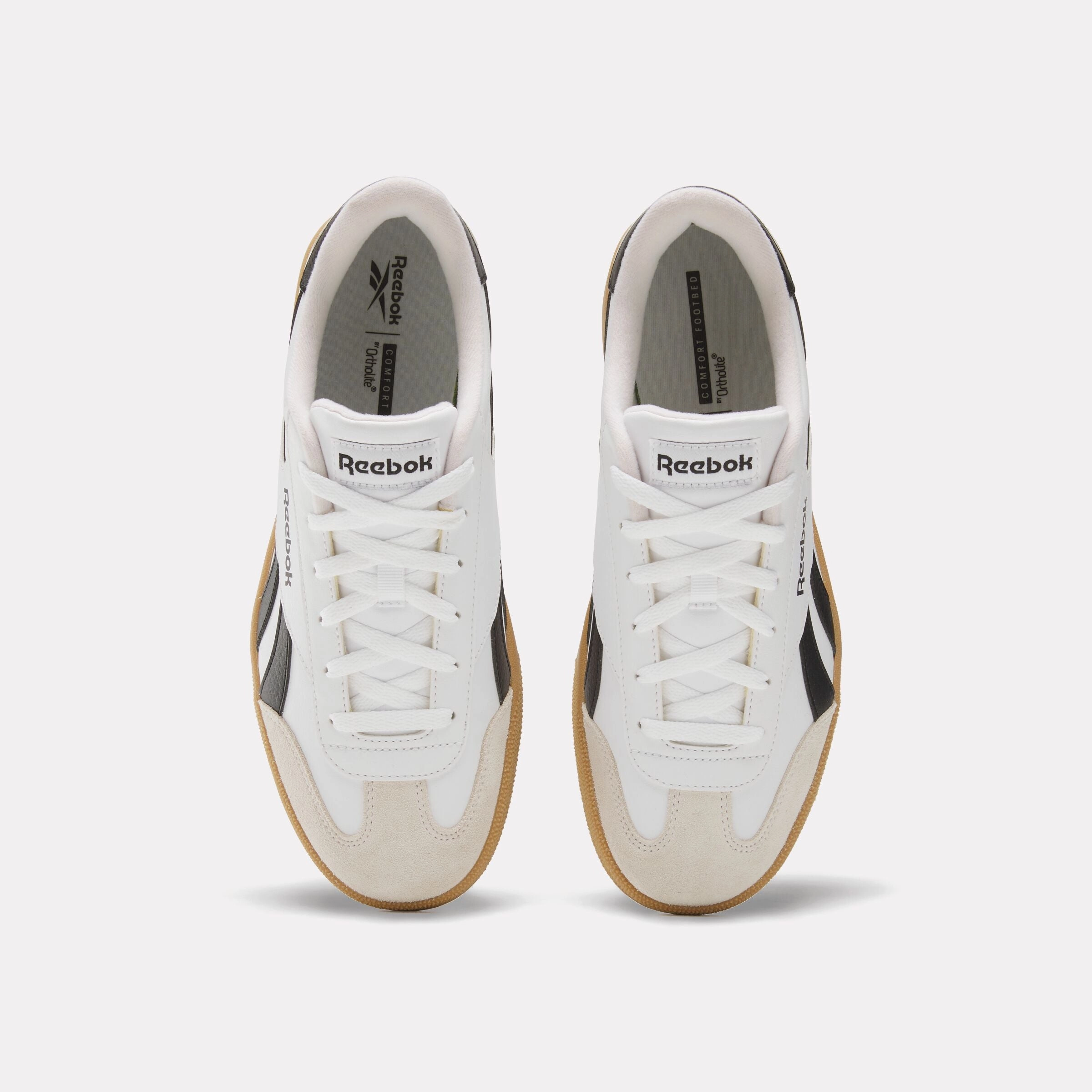 Warm Business Casual Shoes Reebok Vector Smash Shoes White/Black/Gum