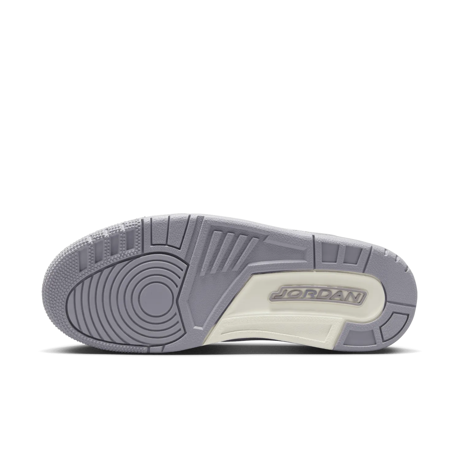 Women's Air Jordan 3 Retro 'Sail/Metallic Silver' Plush Sneakers