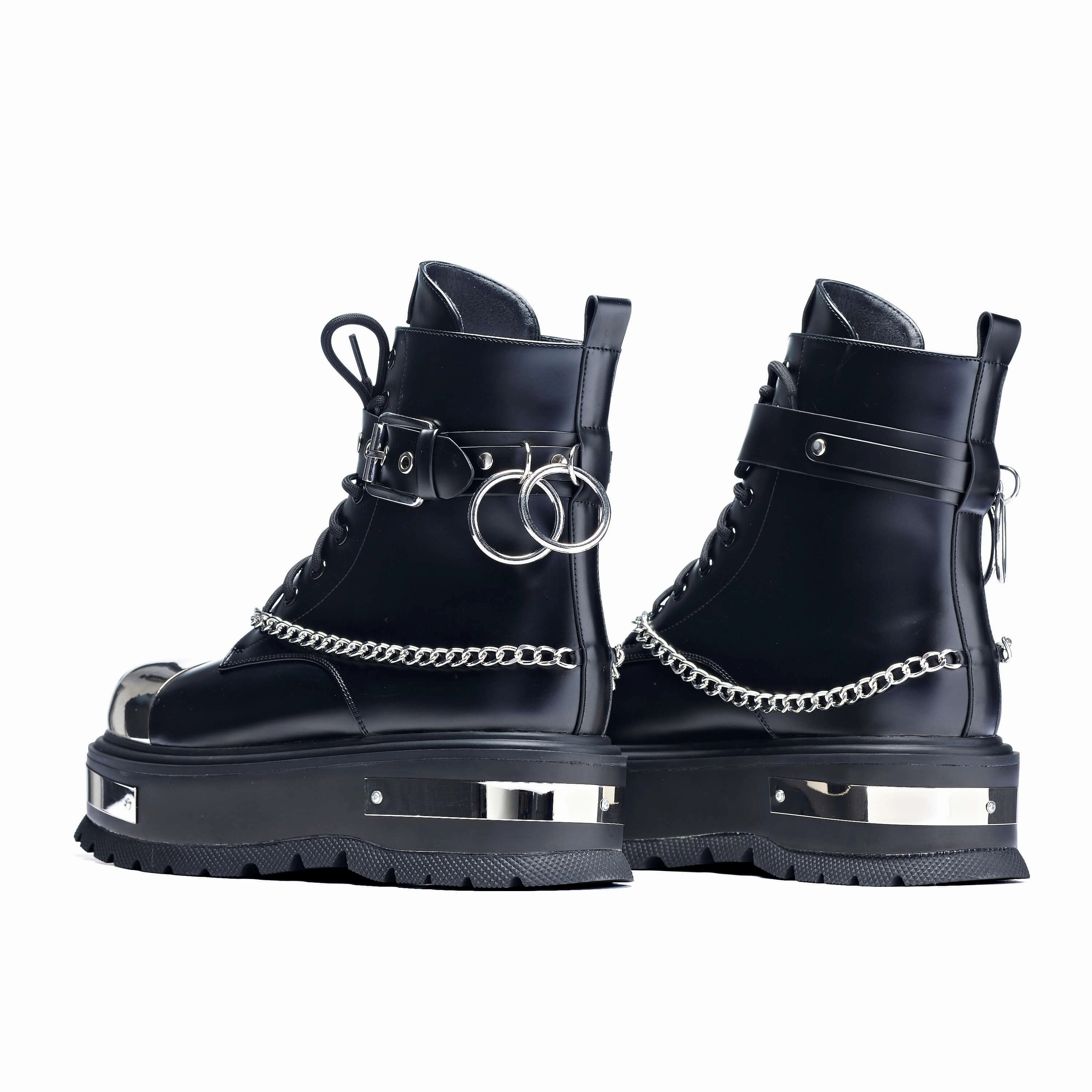 Slip On Waterproof Boots Borin Men's Hardware Platform Boots