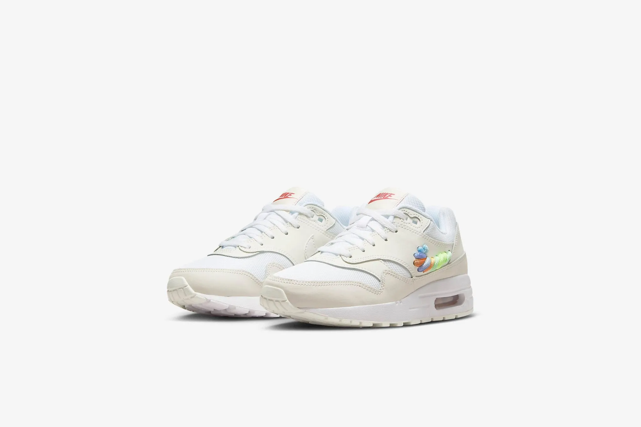 Nike "Air Max 1 SE" GS - White / Multi-Color / Summit White Nike Composite Toe Shoes