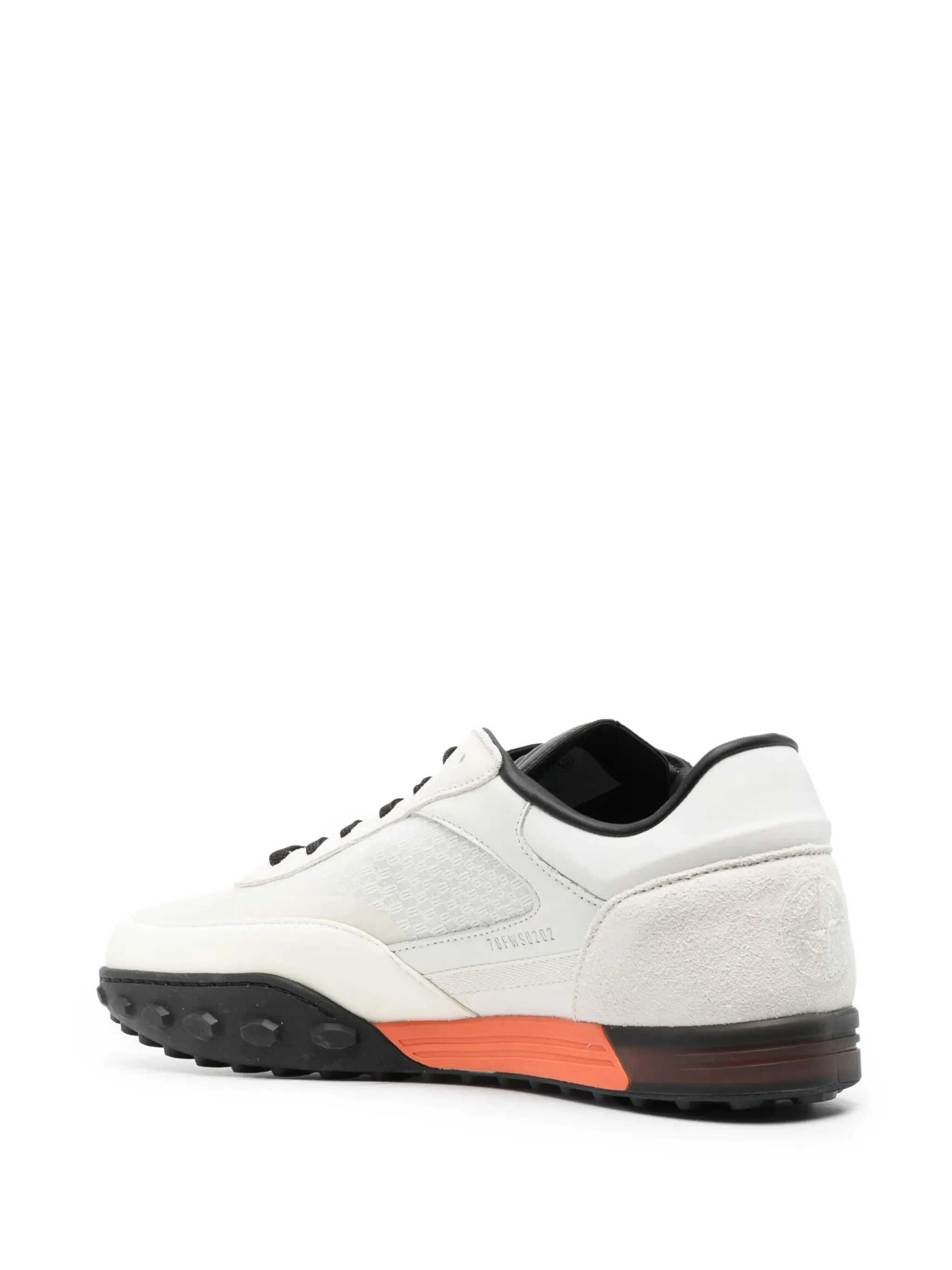 Compass-motif low-top leather sneakers Asics Gel-1130 Casual Shoes