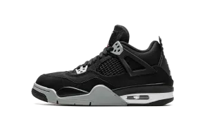Air Jordan 4 GS "Black Canvas" High Heeled Sneakers