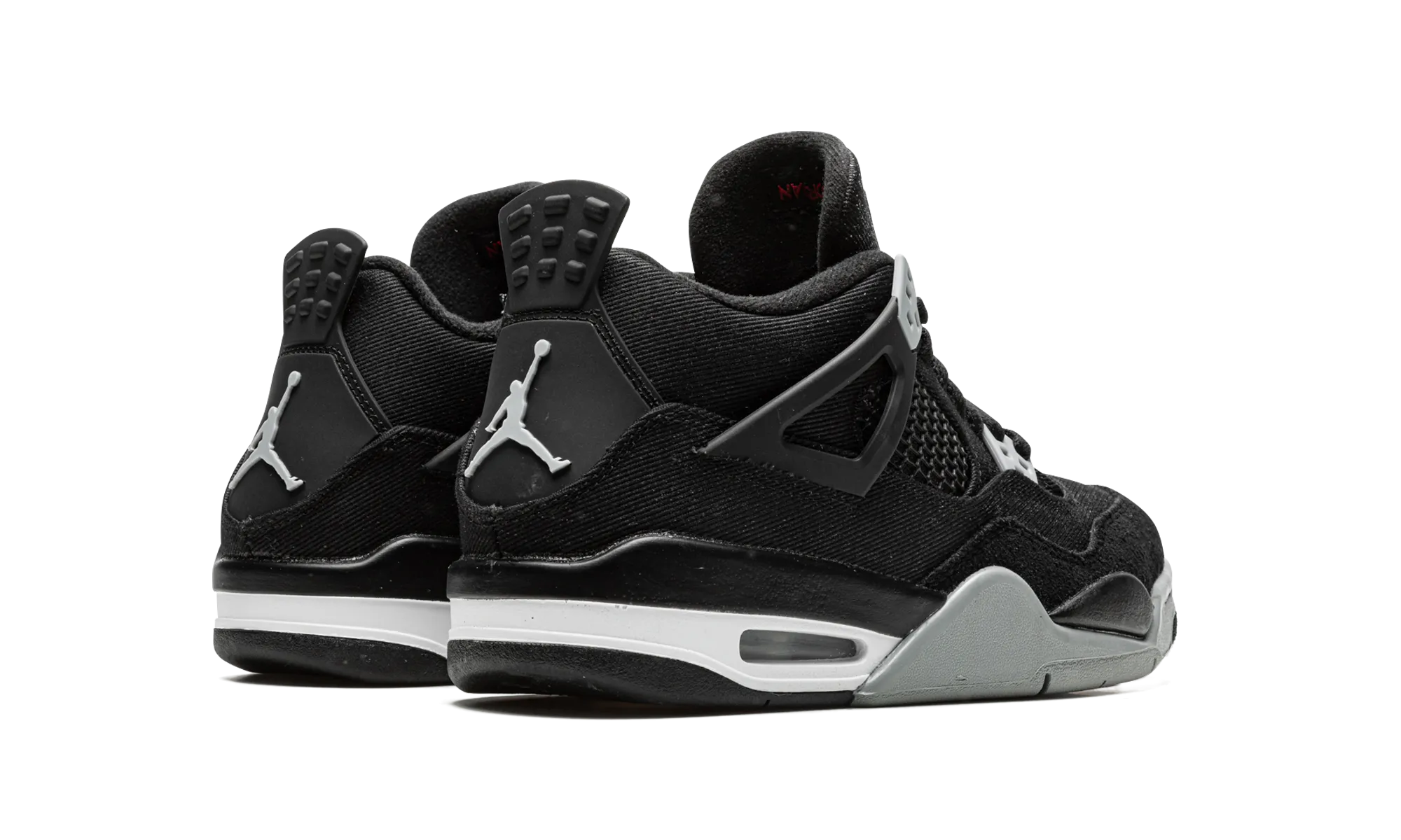 Steel Toed Sneakers Air Jordan 4 GS "Black Canvas"