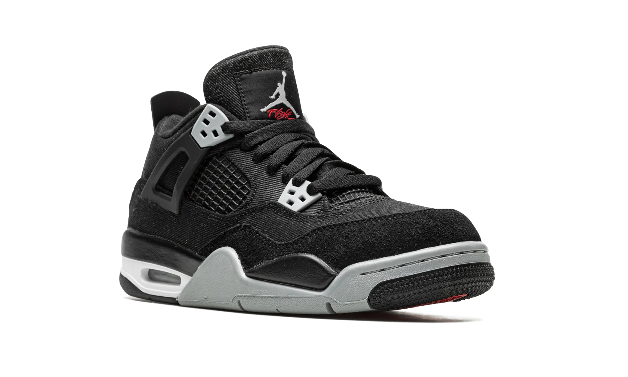 Comfortable Fashion Sneakers Air Jordan 4 GS "Black Canvas"
