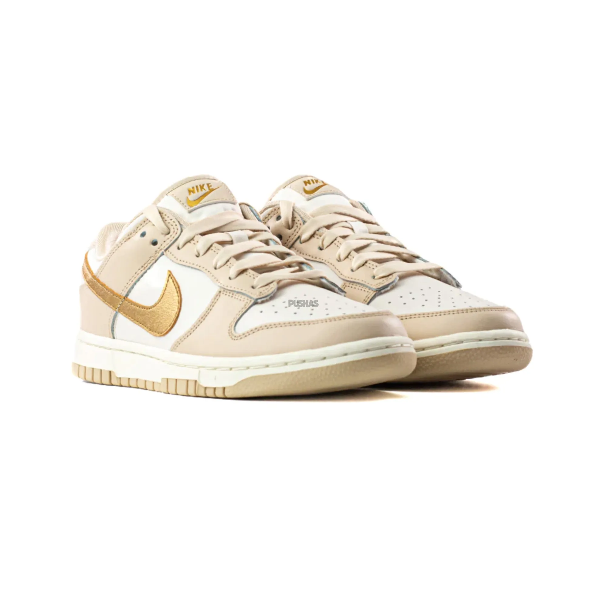Nike Hybrid Shoes Dunk Low 'Phantom Metallic Gold / Gold Swoosh' W (2022)