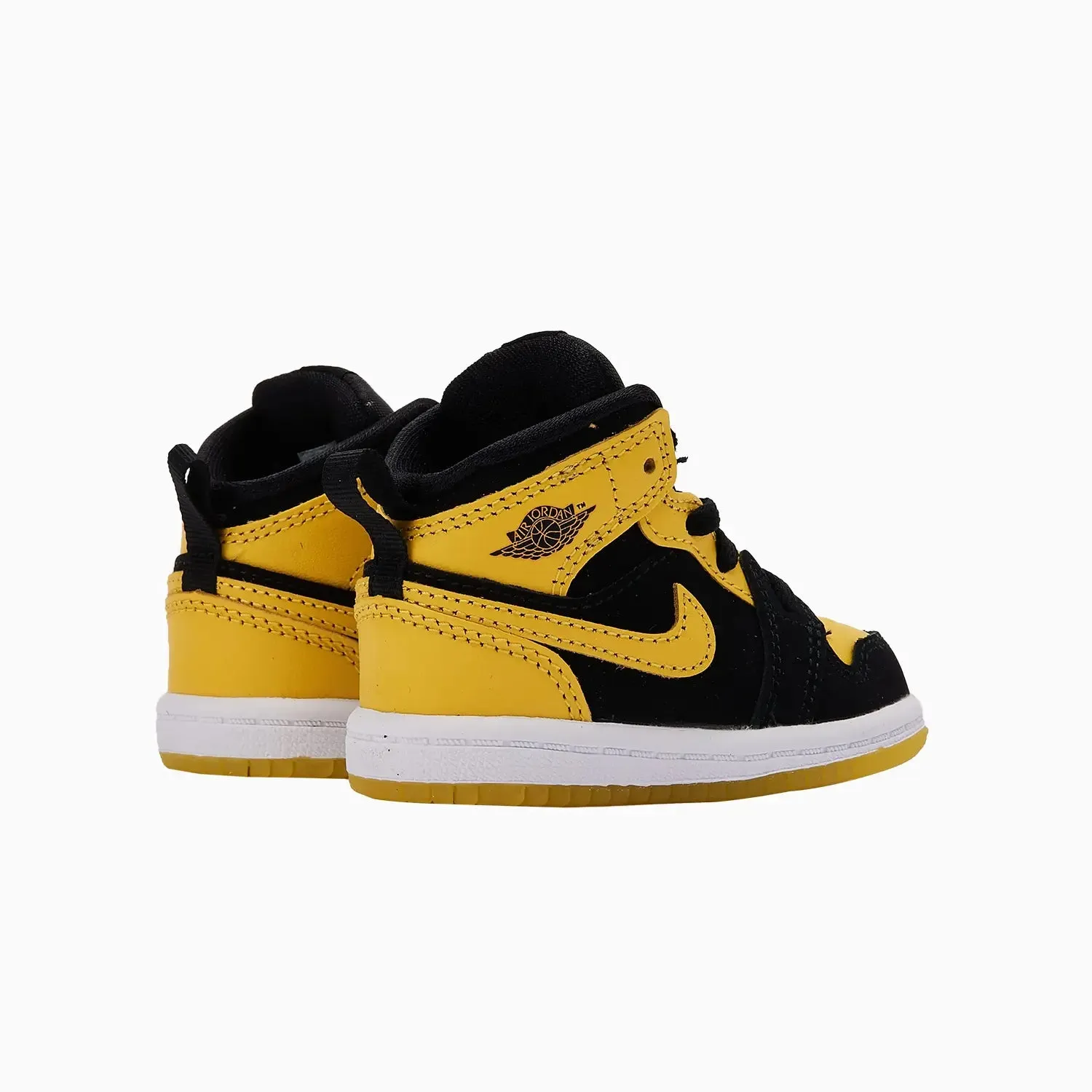 Kid's Air Jordan 1 Mid SE "New Love" Toddlers Humana And Silver Sneakers