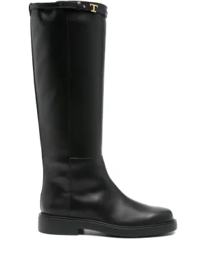 All Saints Chelsea Boots Knee-High Ankle Boots With Polished Leather Finish