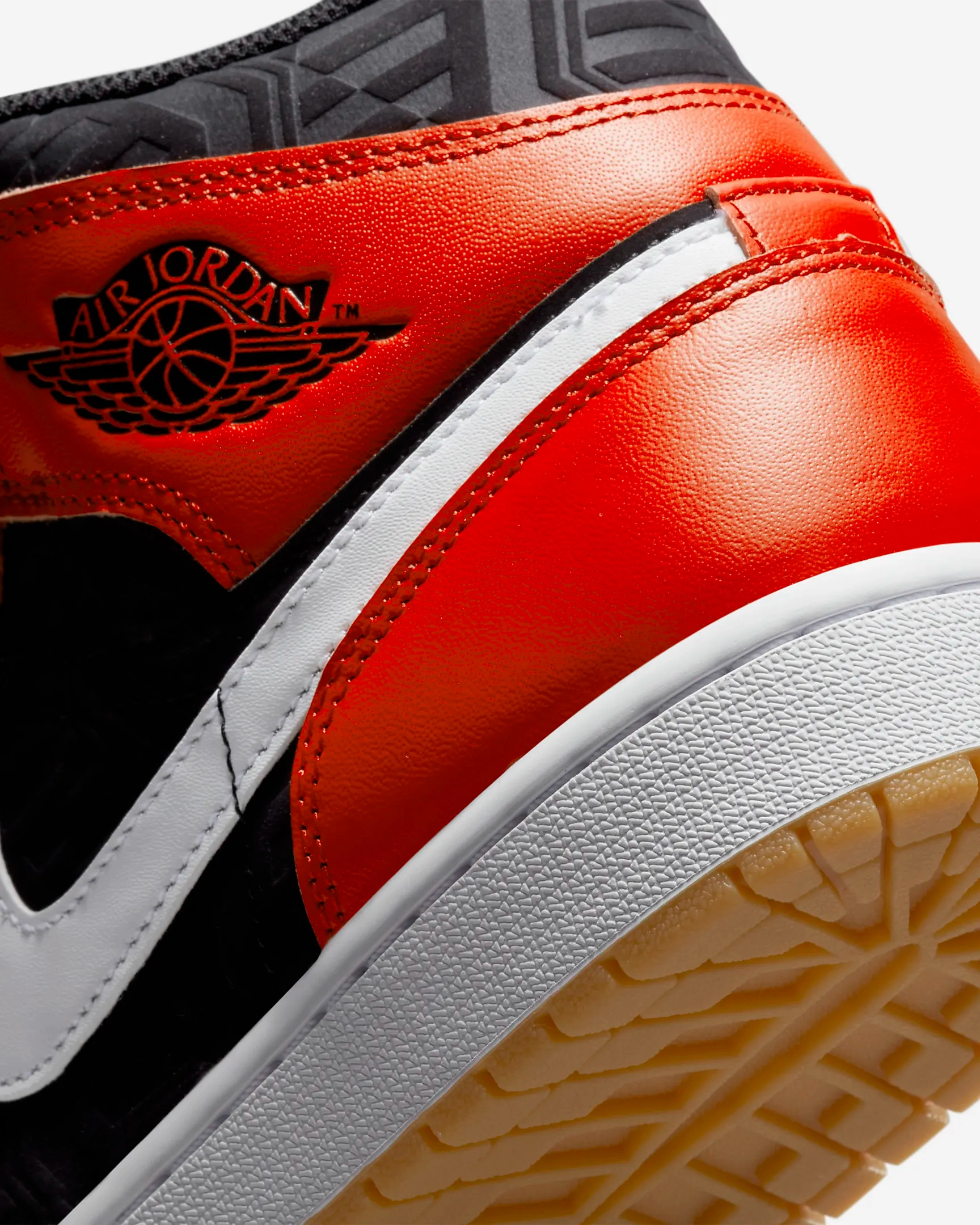 Nike Men's Air Jordan 1 Mid SE Shoes - Black / White / Malachite / Fire Red Sneakers To Wear With A Suit
