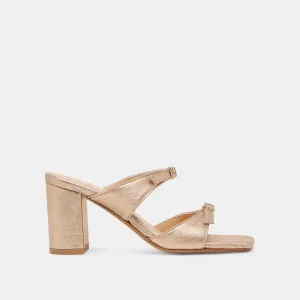 High Heel Shoejob SHANE HEELS GOLD METALLIC LEATHER