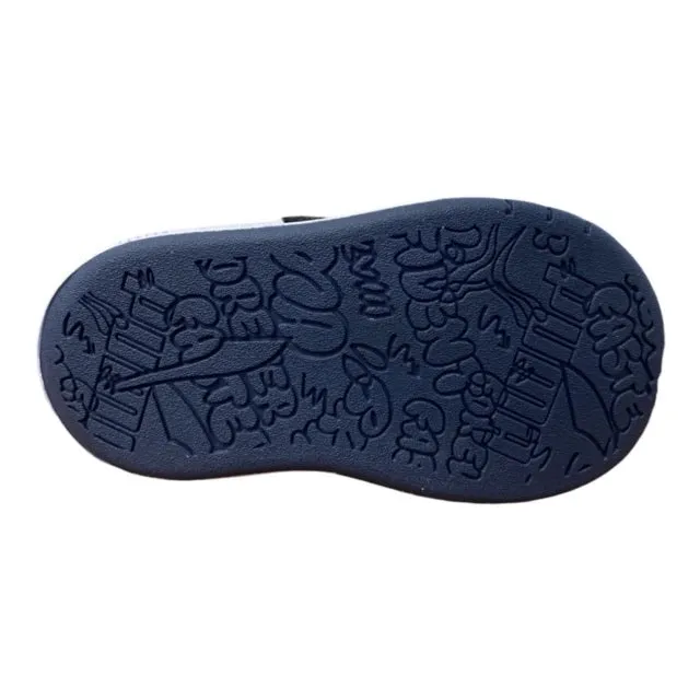 Puma scarpa da ginnastica da bambino Multiflex Mesh V Ps 380846 05 blu-limone 90's Sneakers