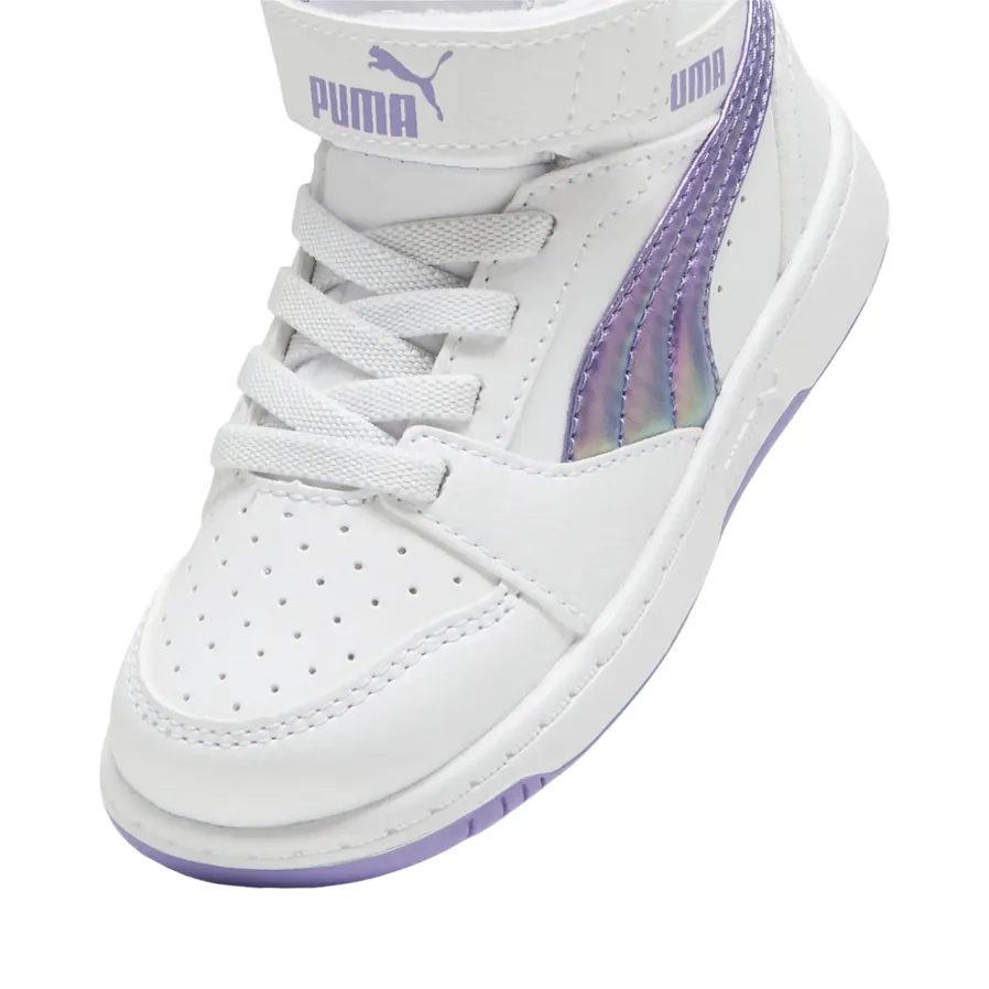 Alo Yoga Sneakers Puma scarpa sneakers alta da bambina Rebound V6 Mid Bouncy 398727-01 bianco-lavanda