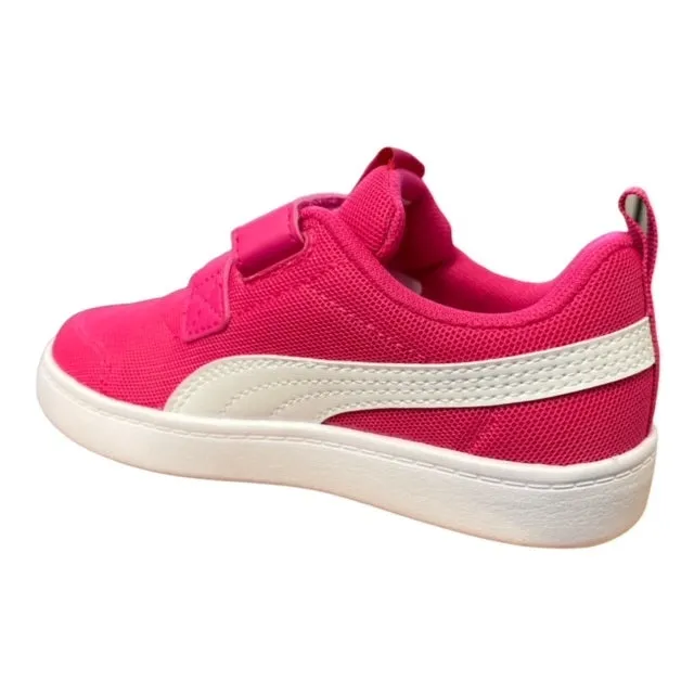 Basketball Sneakers Wide Feet Puma scarpa sneakers con strappo da bambina Courtflex v2 Mesh V PS 371758 11 barbabietola viola bianco