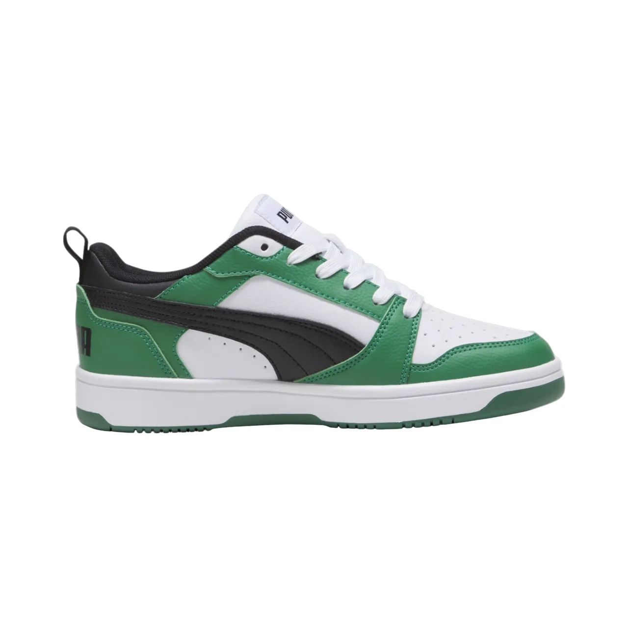 Shoe Carnival Sneakers Puma scarpa sneakers da ragazzi Rebound v6 393833-05 bianco-nero-verde