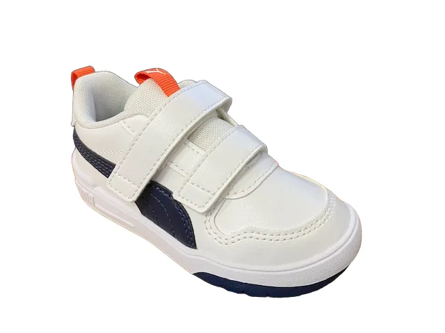 Puma sneakers da bambino con strappi Multiflex SL V Infant 380741 11 white-peacoat 2. NULL