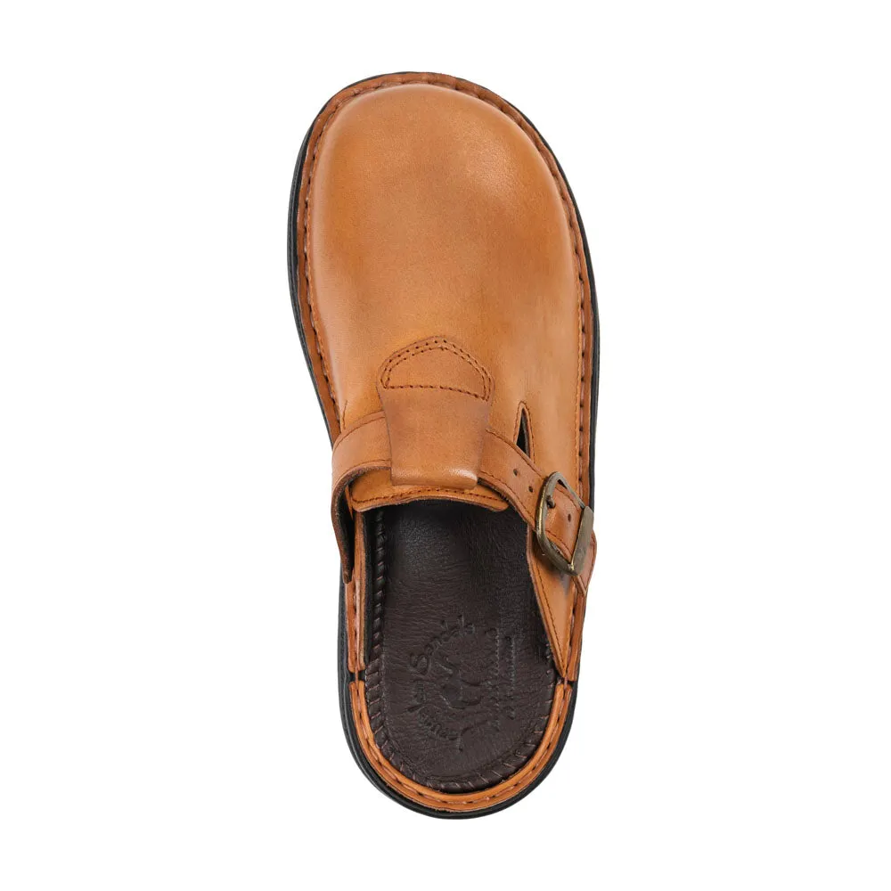 Sawyer - Leather Clog-Toe Sandal | Honey Sandals Fisherman
