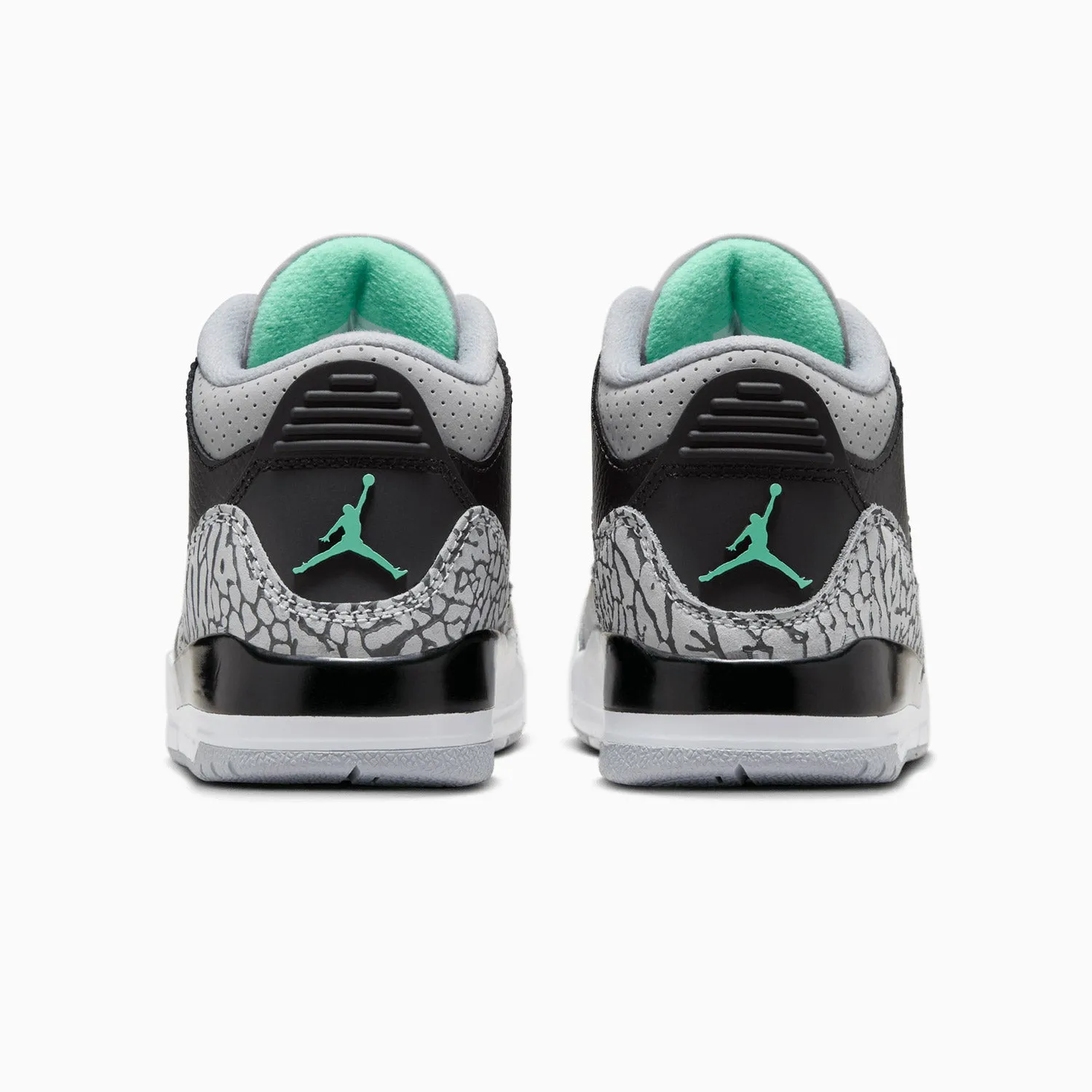 Kid's Jordan 3 Retro "Green Glow" Pre School Flower Sneakers