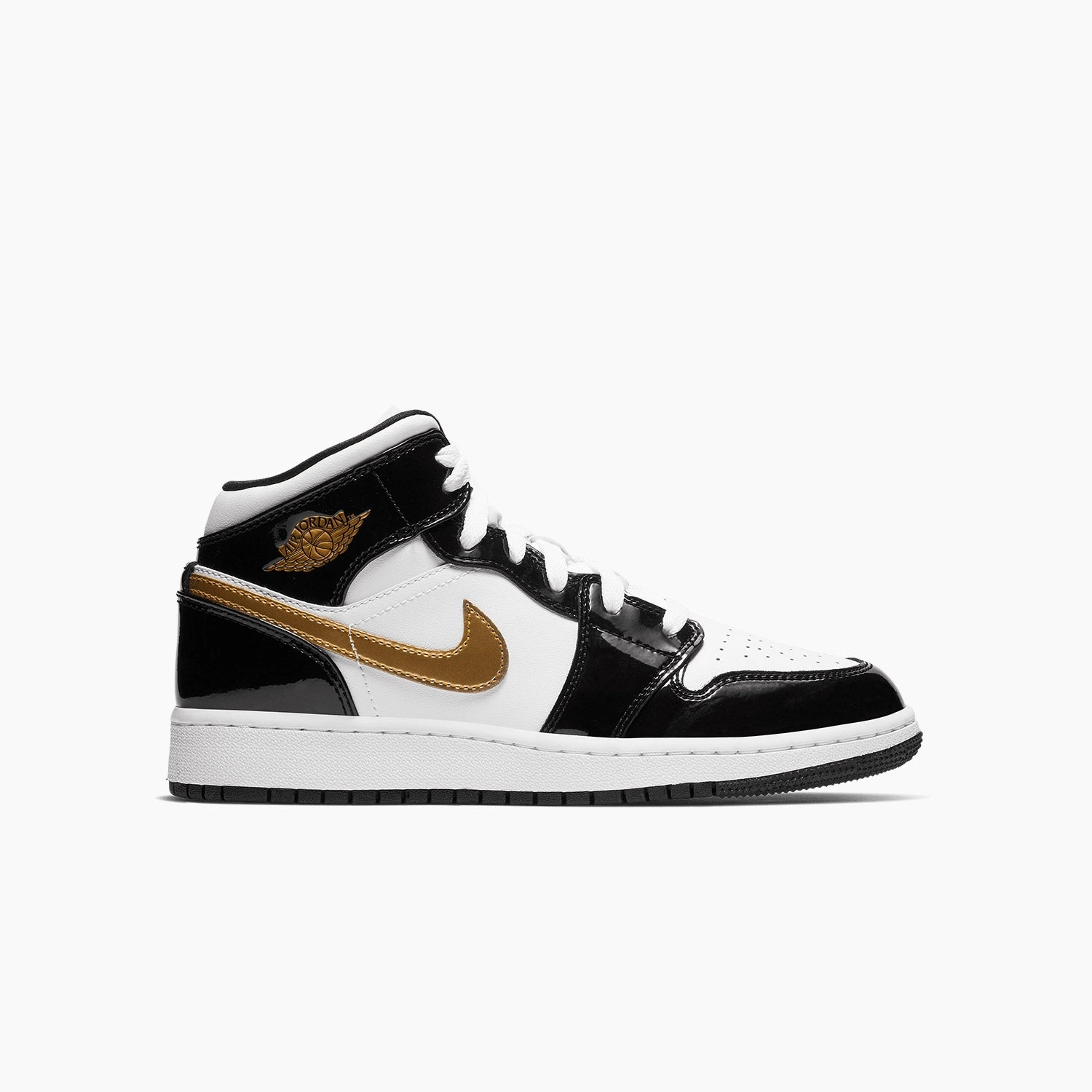 Socks Sneakers Kid's Air Jordan 1 Mid SE "Black Gold" Grade School