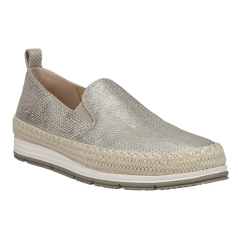 Challenger Og Casual Shoes Qanat Metallic Snake Espadrille Slip On Sneakers
