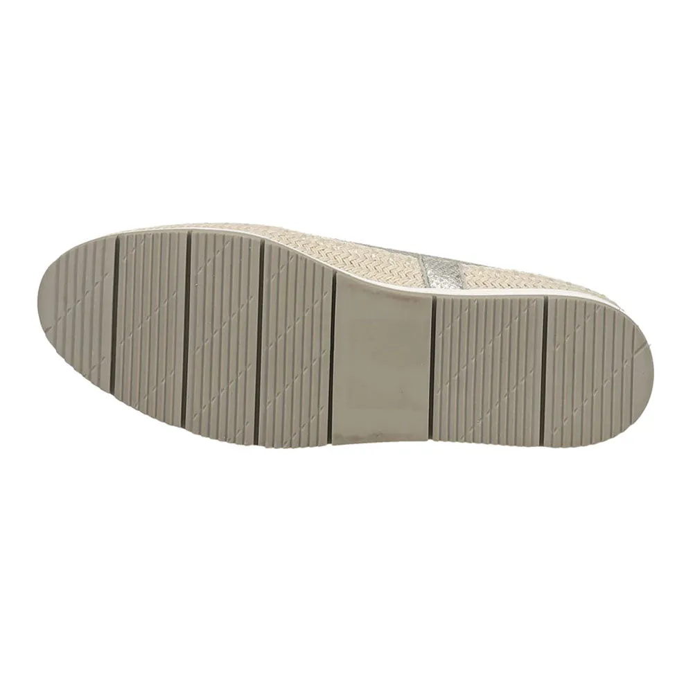 Qanat Metallic Snake Espadrille Slip On Sneakers Casual Shoe Trends