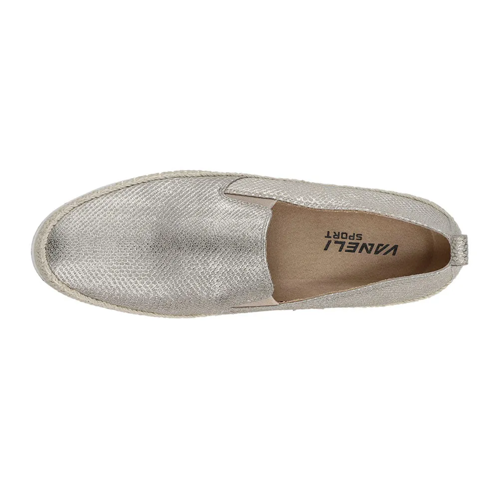 Qanat Metallic Snake Espadrille Slip On Sneakers Easy Spirit Daisie Casual Slip On Shoes