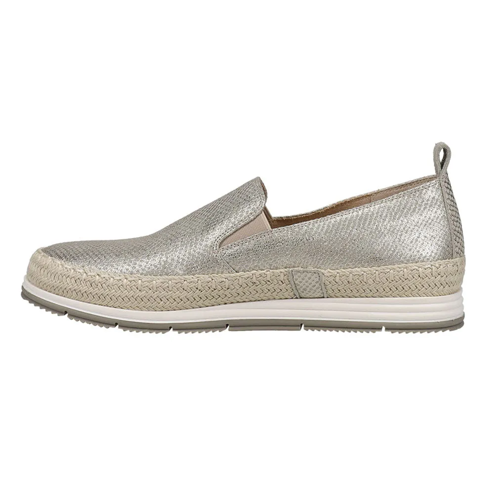 Qanat Metallic Snake Espadrille Slip On Sneakers 1906 Casual Shoes
