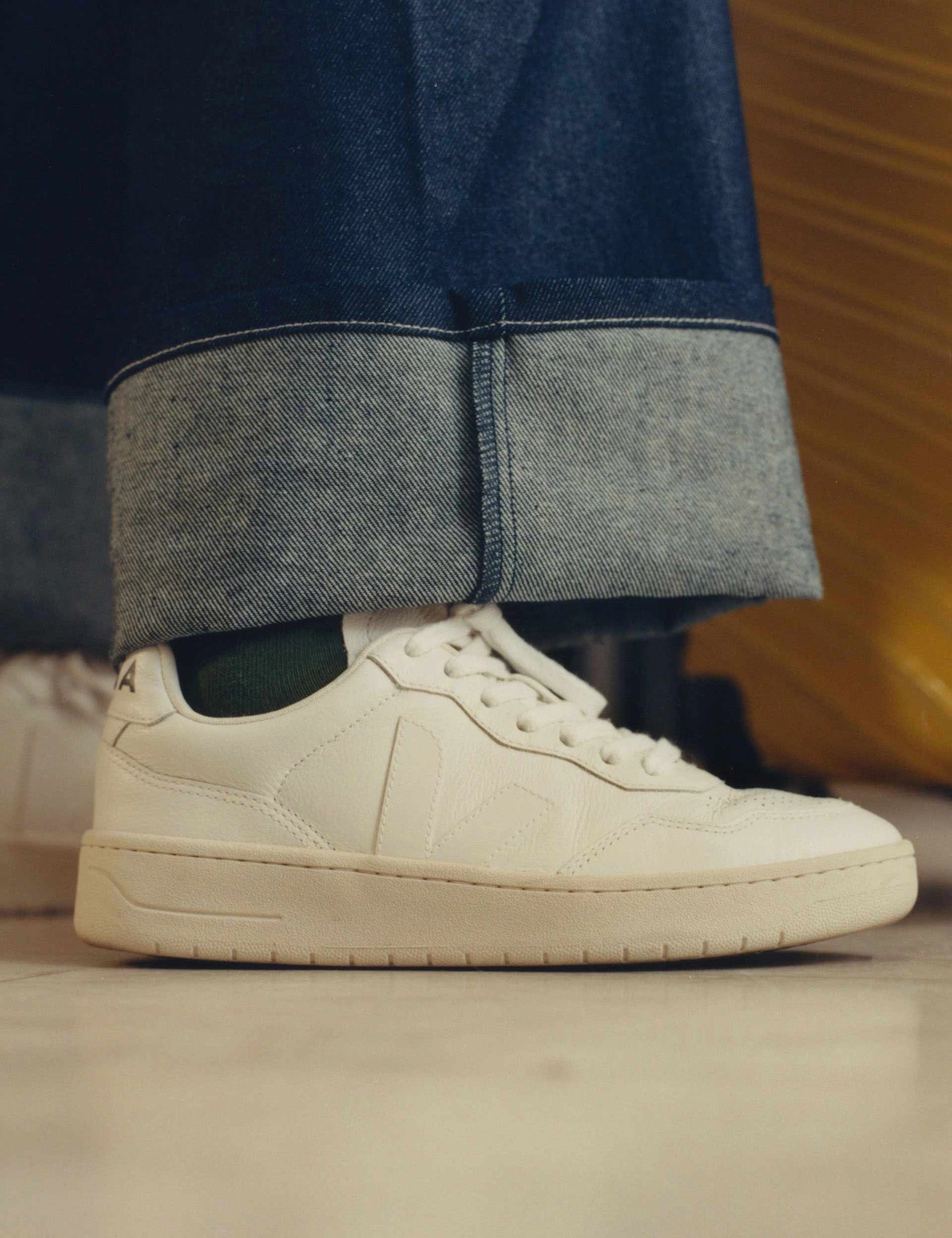 V-90 Leather - White Casuals Shoes Everyday