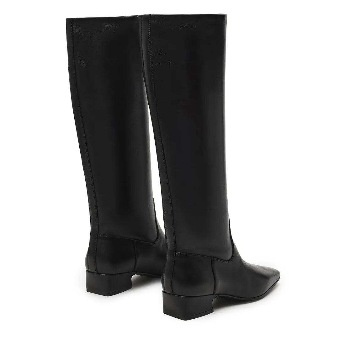 Boots With Zipper Dantelle Boot BLACK LEATHER