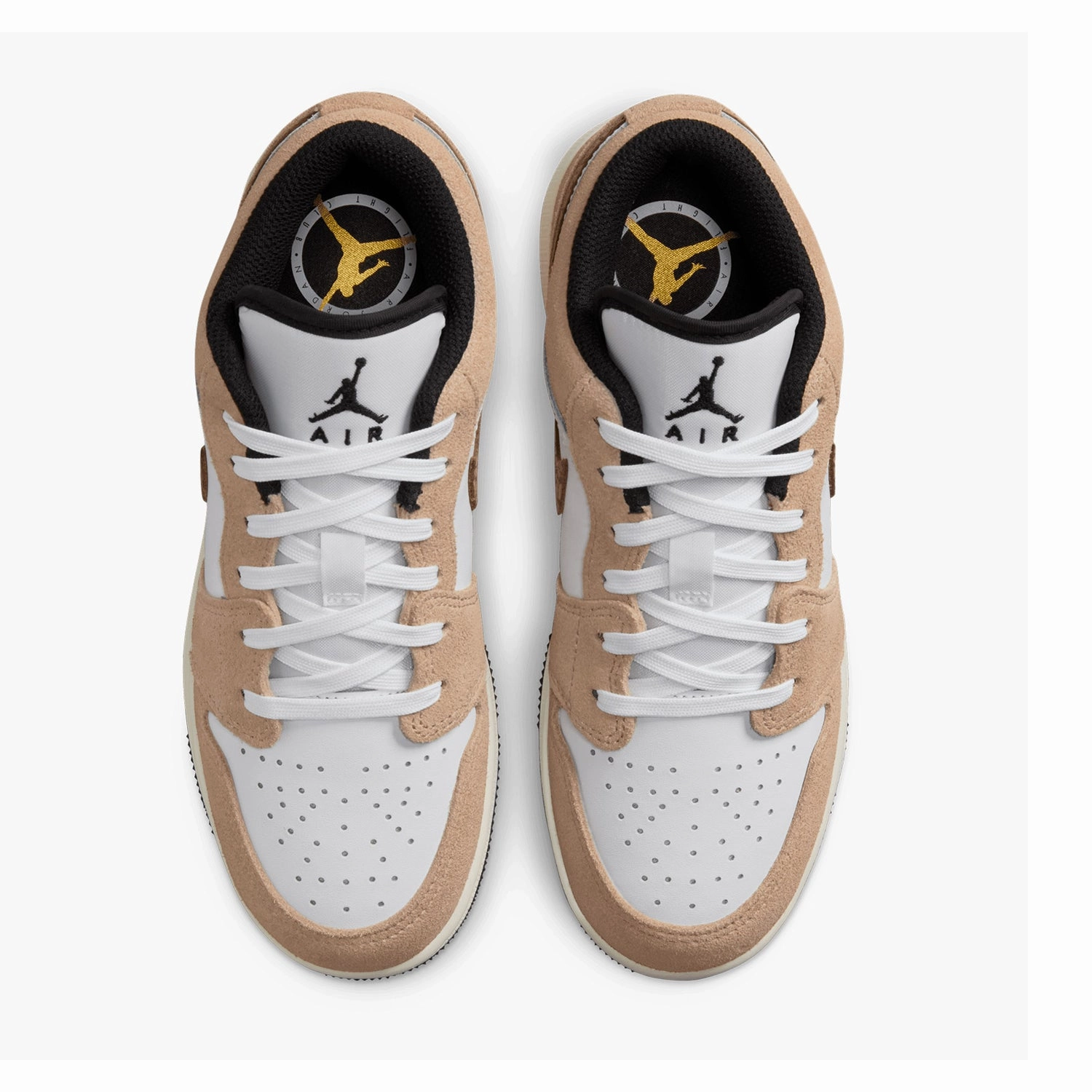 John Fluevog Sneakers Kid's Air Jordan 1 Low SE "Brown Elephant" Grade School