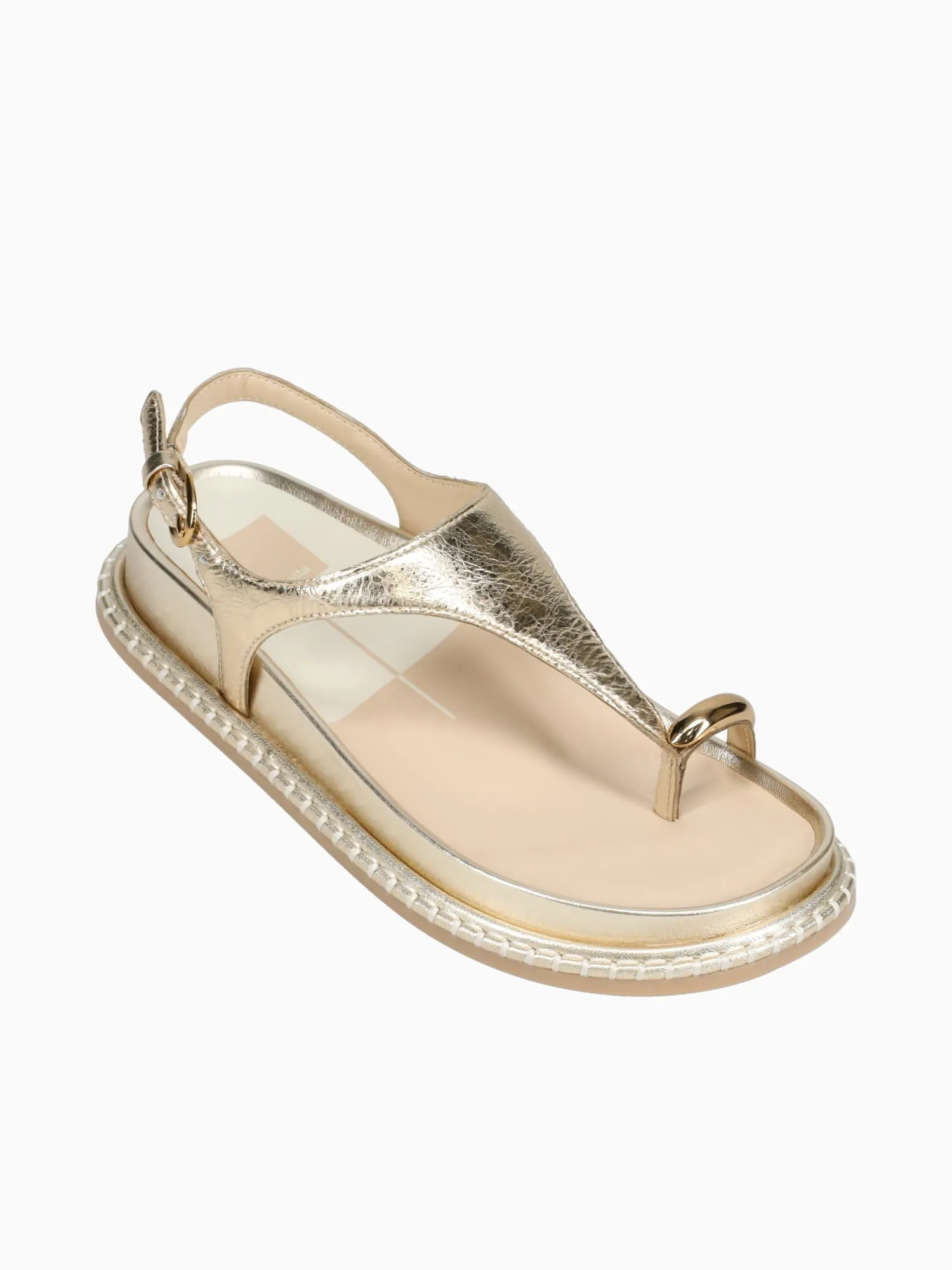 Stefan Gold Distressed Leather Running Shoes That You Can Wear Casually