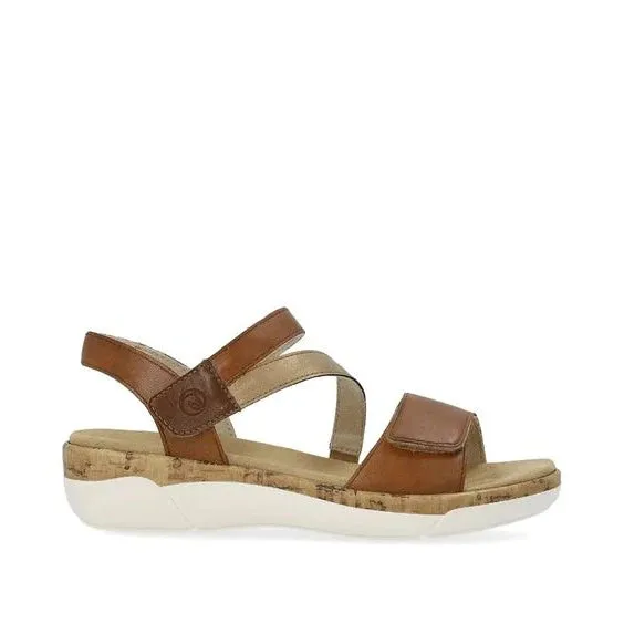 R6860-24 Velcro Z-Strap Brown Multi Target Sandals