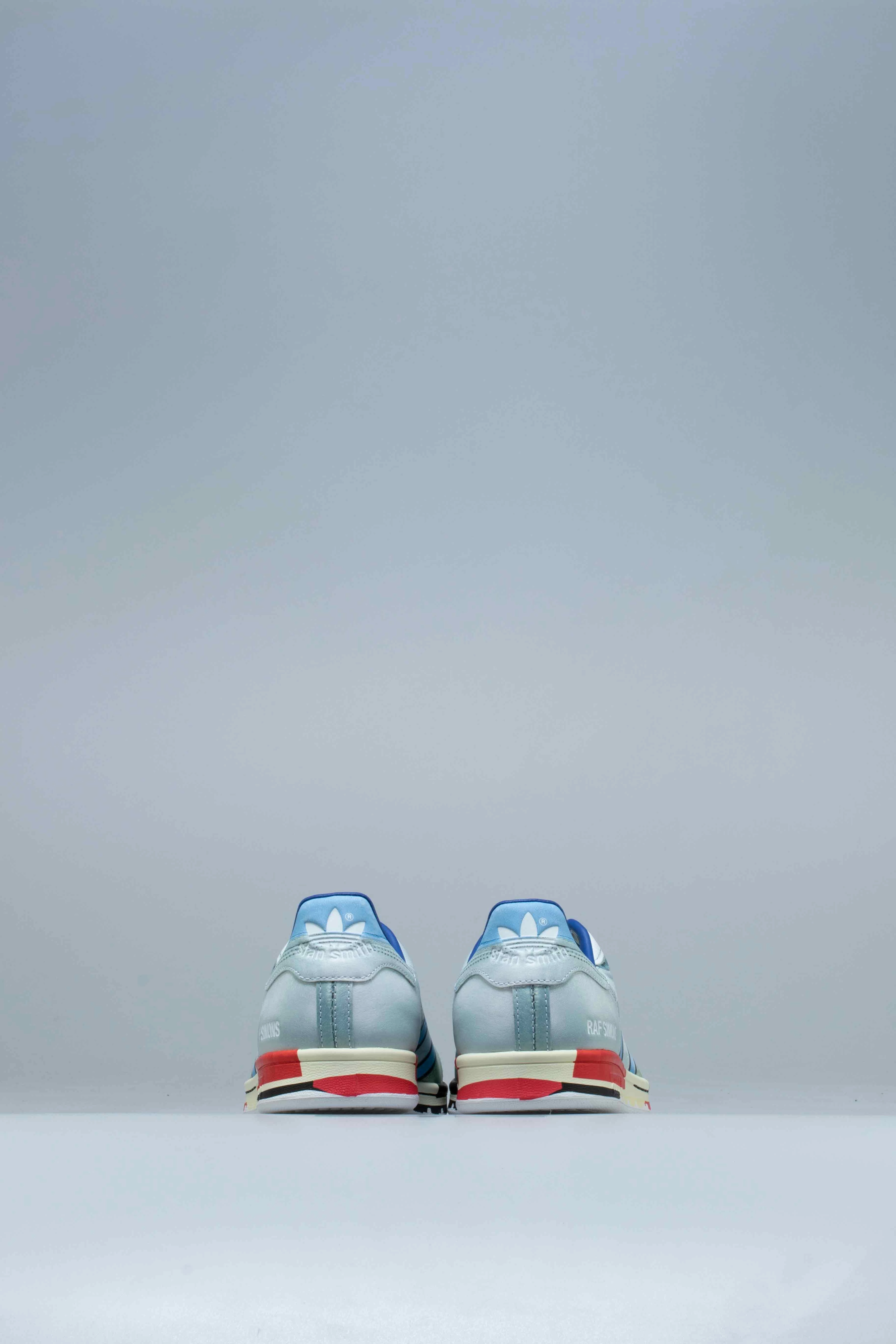 Raf Simons Micropacer Stan Smith Mens Shoes - Silver Metallic/Red/Blue Adidas Anthony Edwards 1 Low Basketball Shoes
