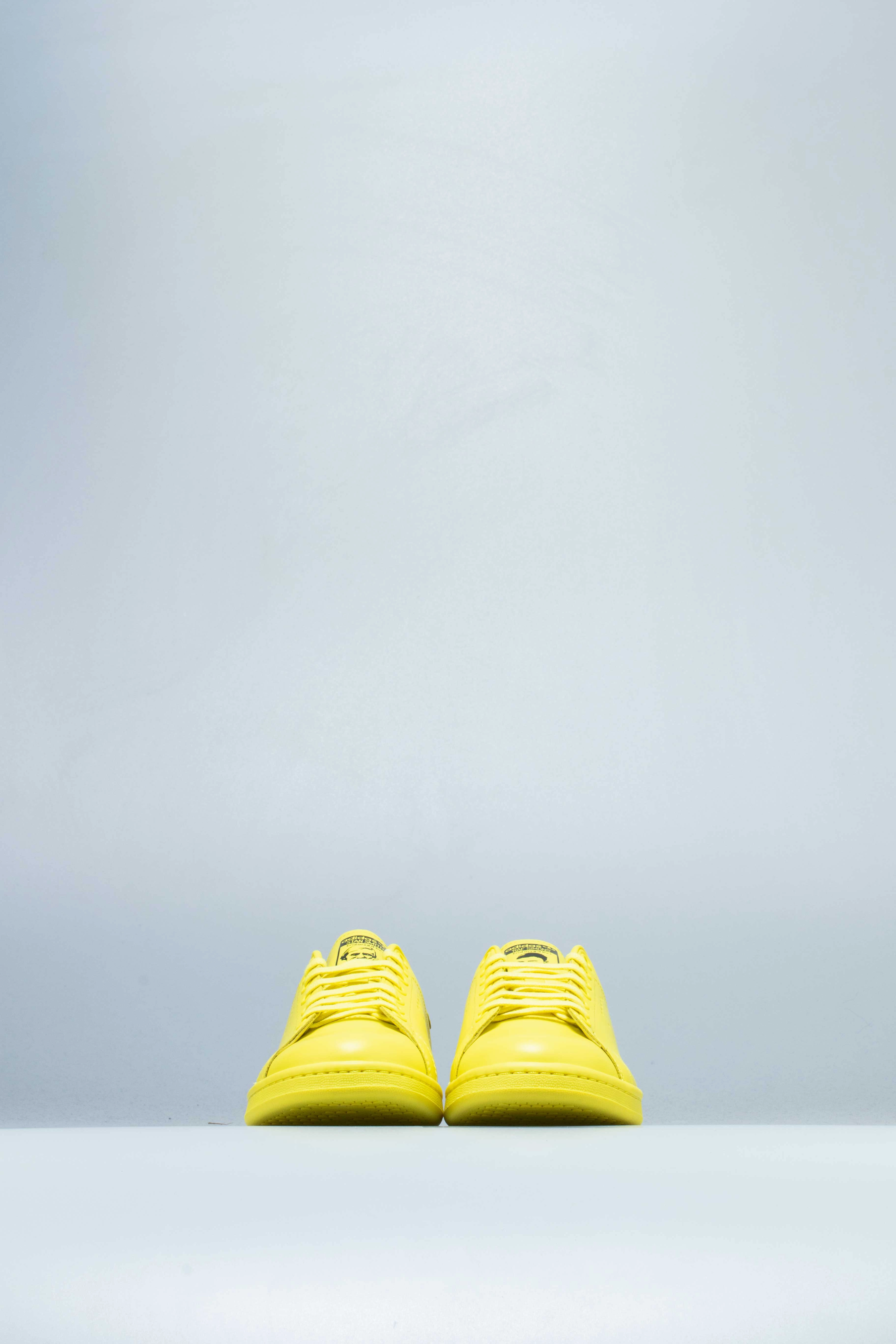 Kayla Itsines Shoes Adidas Raf Simons Stan Smith Mens Shoes - Bright Yellow/Pure Yellow/Cloud White