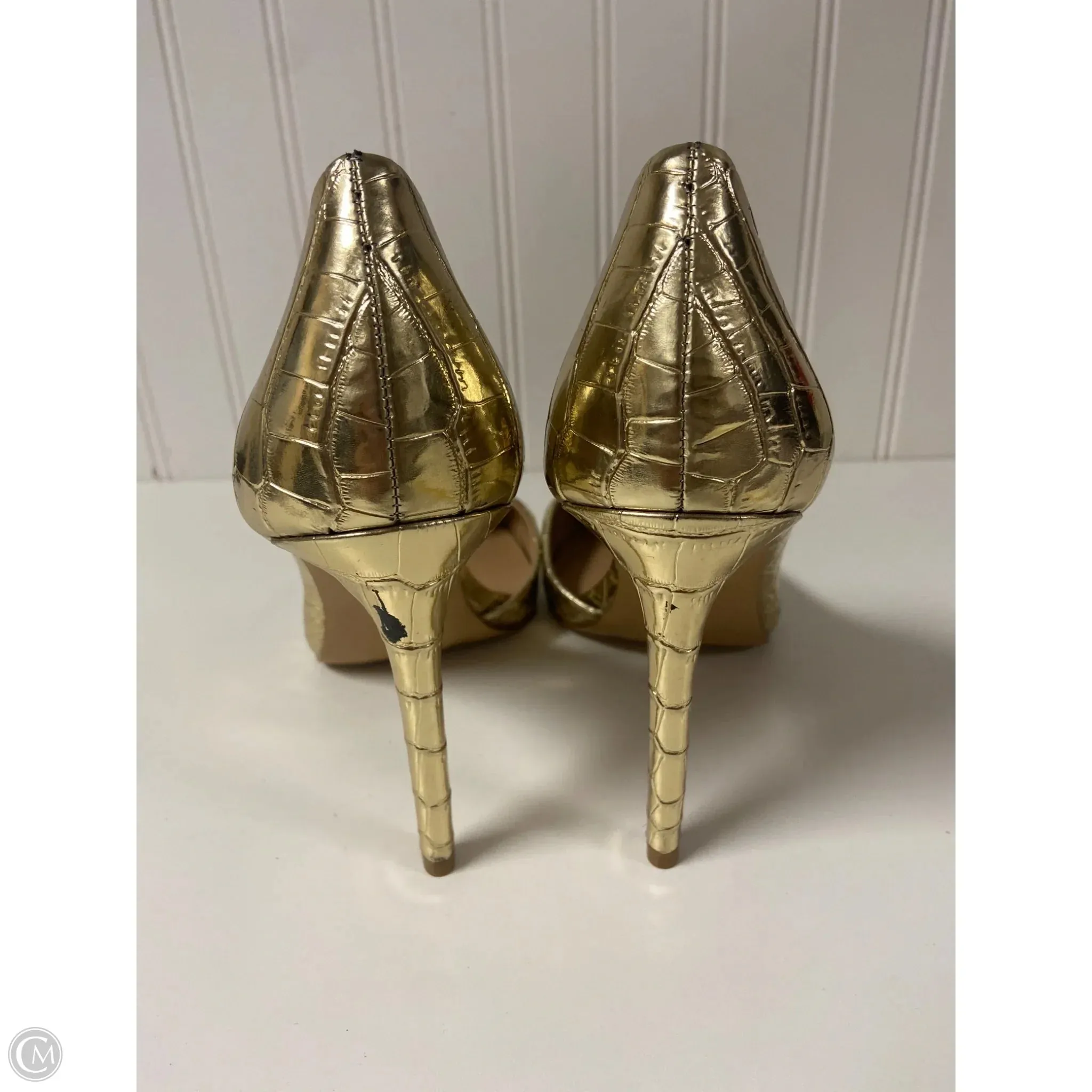 Wing Casual Shoes Shoes Heels Stiletto By Inc In Gold, Size: 9