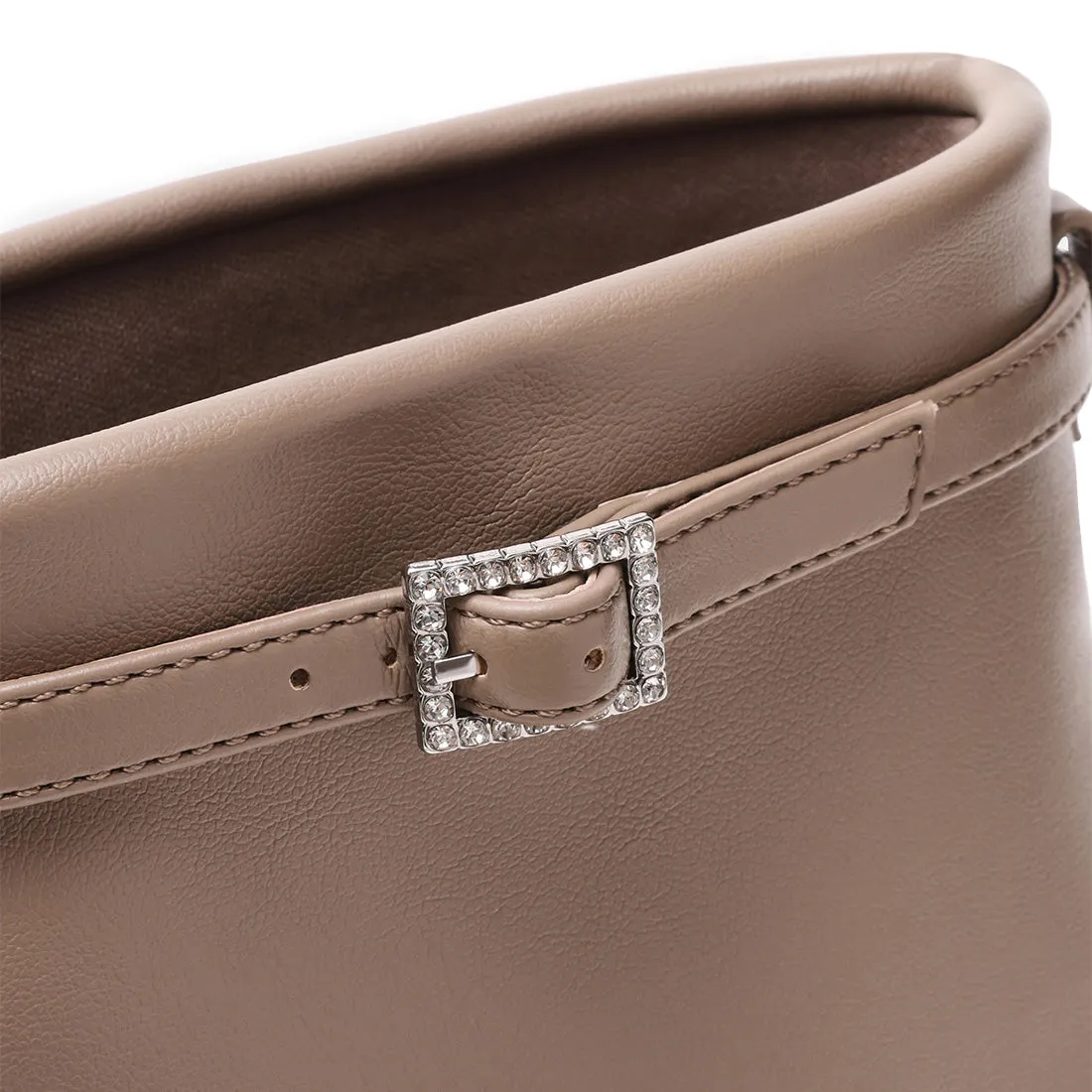 Shocker Boot TAUPE Black Low Heel Boots