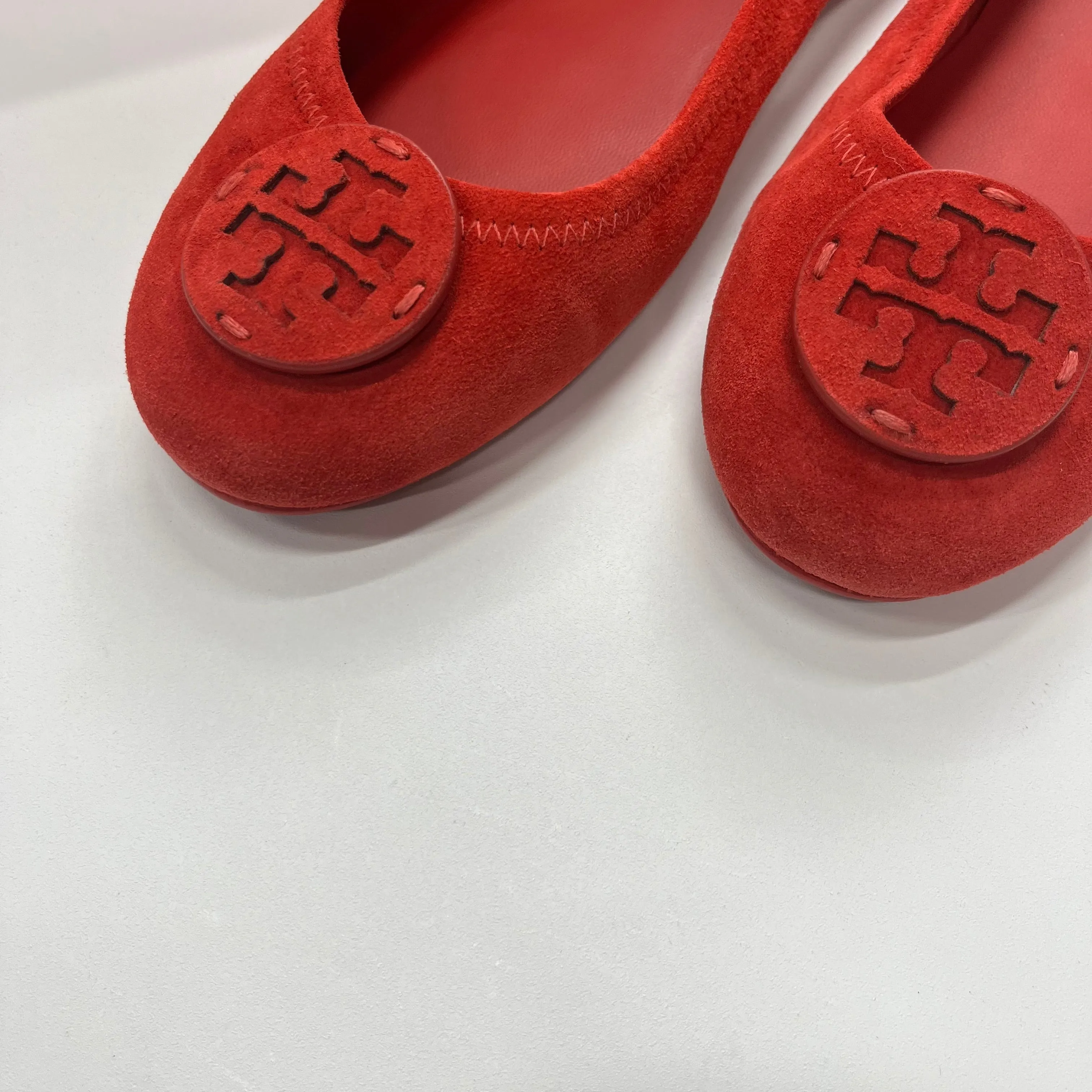 Casual Shoes For Everyday Red Shoes Flats Ballet Tory Burch, Size 9